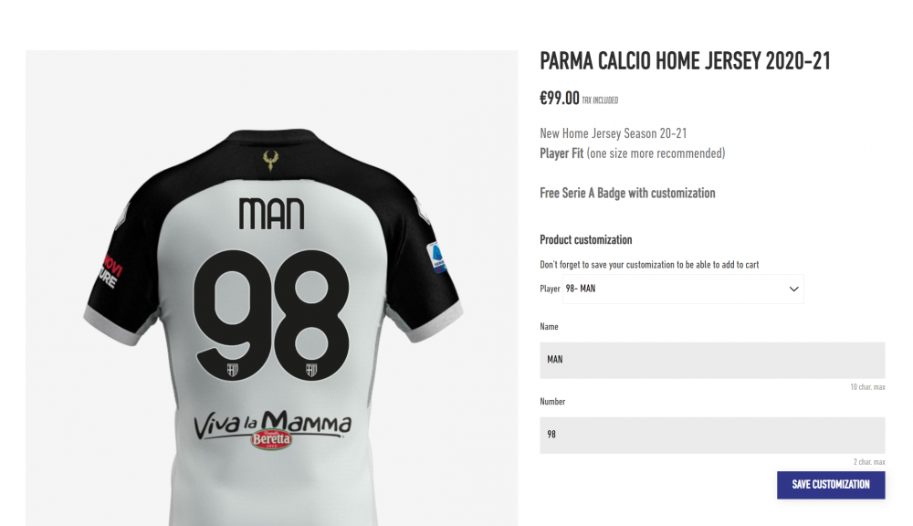 Parma vinde deja tricouri cu Dennis Man! Italienii au dezvaluit si numarul de pe tricoul fotbalistului roman! Cat costa un tricou _1
