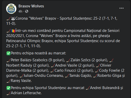 Scor incredibil in campionatul Romaniei la hochei! Cat a putut sa se termine meciul dintre Corona Brasov si Sportul Studentesc_2