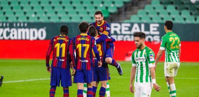 Messi e MINUNAT! A salvat-o pe Barcelona la Sevilla, intr-un meci NEBUN! Trincao, gol DIVIN si victorie pentru Barca in fata lui Betis in minutul 87!_1