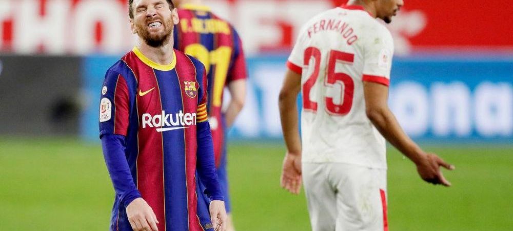Barcelona Copa del Rey Jules Kounde Lionel Messi Sevilla