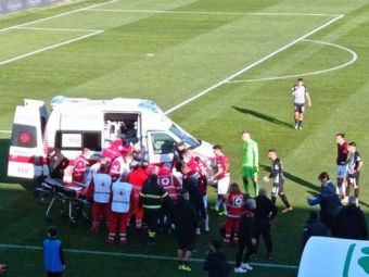 
	Momente de GROAZA in Italia! Un fotbalist s-a PRABUSIT pe teren in timpul meciului! Ambulanta a intervenit de urgenta
