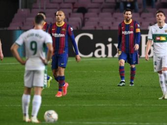 
	Barcelona o ZDROBESTE pe Elche si se apropie de liderul Atletico! &#39;Zeul&#39; Messi a luat meciul pe cont propriu si a reusit o dubla
