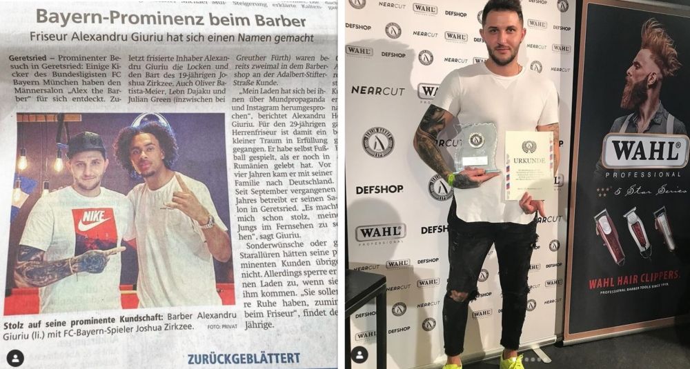 EXCLUSIV | "Szoboszlai mi-a spus ca voia sa joace cu noi!" A fost coleg cu Man si Tucudean, acum e hairstylistul starurilor din Bundesliga! Romanul care ii tunde pe jucatorii lui Bayern_2