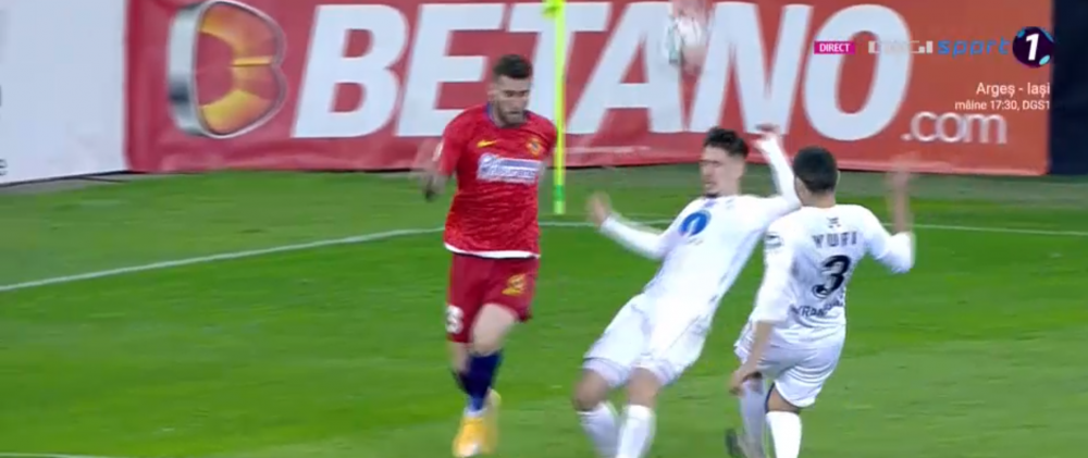 Faza controversata in careul Mediasului! FCSB a cerut penalty dupa un duel intre Ovidiu Popescu si Velisar!_3