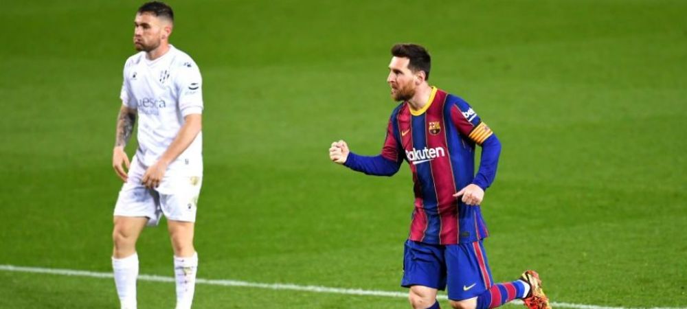 Lionel Messi fc barcelona Huesca la liga Xavi Hernandez