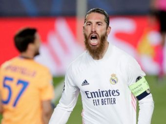 
	Ramos, pur si simplu DE NEOPRIT! Capitanul lui Real a intrat in ISTORIA Champions League dupa ce a inscris cu Atalanta

