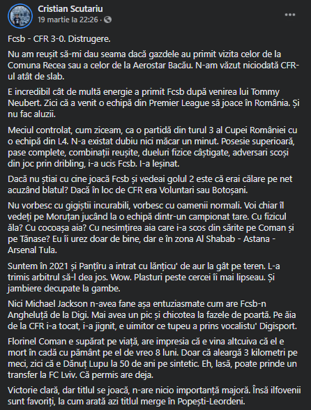Unul dintre jucatorii lui Becali a intervenit in razboiul dintre CSA si FCSB! "E mare oftica!" Ce mesaj a transmis dupa victoria cu CFR Cluj_2