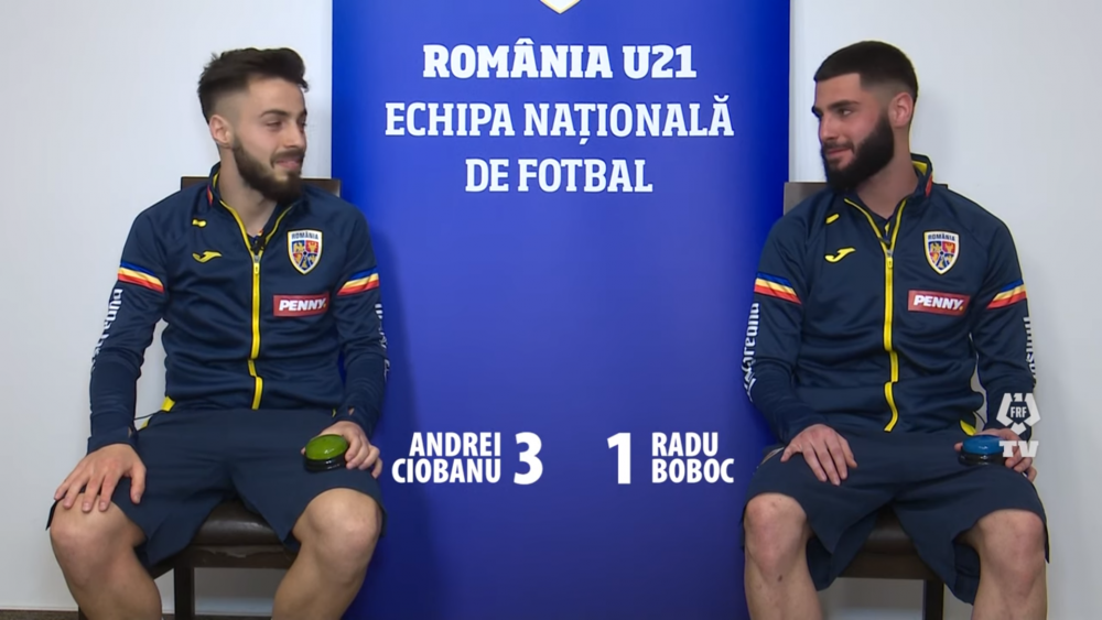 Andrei Ciobanu si Radu Boboc, in fata unei mari provocari! :) Cat de bine isi cunosc colegii de la nationala U21 _5