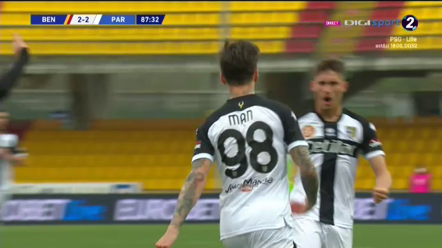 Benevento 2-2 Parma | Man, GOOOL pentru Parma in minutul 88! Reluare superba a romanului! A trecut pe langa victorie in prelungiri_8