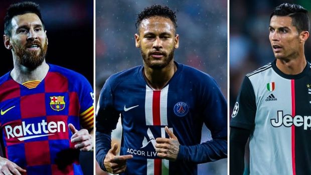
	Sume fabuloase incasate de Messi, Ronaldo si Neymar in plina pandemie! Cum arata topul celor mai bine platiti fotbalisti din 2020&nbsp;
