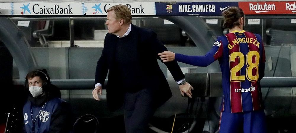 Koeman, mai furios ca niciodata! Jucatorul care l-a umplut de nervi pe antrenorul Barcelonei a fost schimbat imediat! Imaginile momentului Ronald Koeman Barcelona la liga Oscar Mingueza