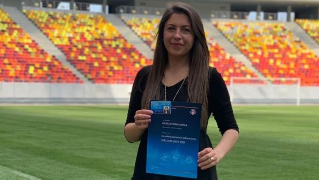 
	Irina Giurgiu, prima femeie antrenor din Romania cu licenta UEFA Pro!&nbsp;Cine este si unde antreneaza
