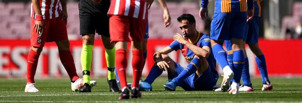 Busquets, fractura la maxilar! Fotbalistul Barcelonei, dus de urgenta la spital in timpul meciului cu Atletico_3