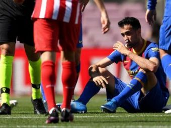 
	Busquets, fractura la maxilar! Fotbalistul Barcelonei, dus de urgenta la spital in timpul meciului cu Atletico
