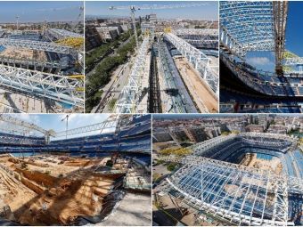 
	Imagini de ultima ora cu noul stadion al lui Real! Cum arata Bernabeu dupa transformarea galactica pusa la cale de Perez
