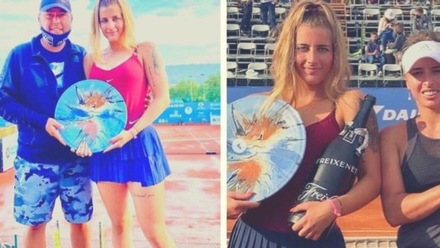 
	Sa curga sampania! Andreea Prisacariu a castigat cel mai important titlu al carierei si isi continua ascensiunea in clasamentul WTA&nbsp;
