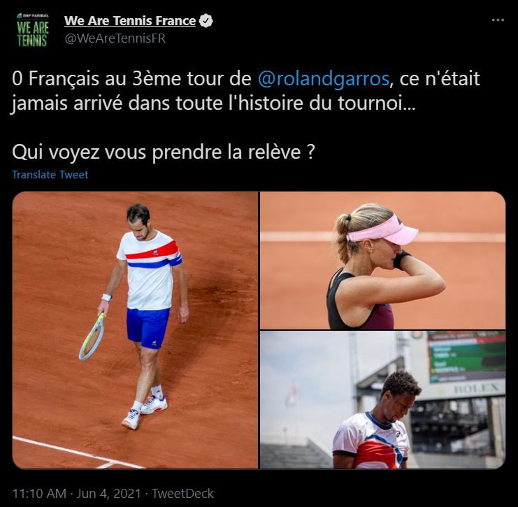 Tenisul francez, in moarte clinica tocmai la Roland Garros! Premiera neagra in istoria turneului: toti cei 27 de jucatori participanti, eliminati in primele doua tururi _2