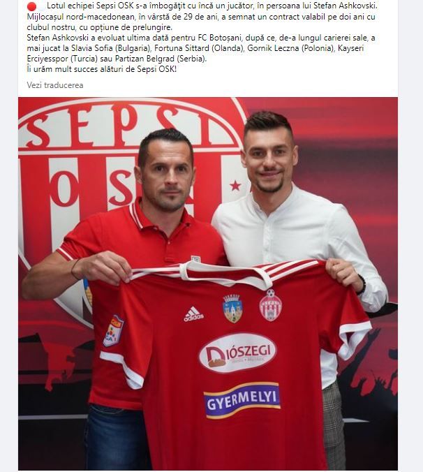 Un nou transfer realizat de Sepsi! Clubul din Sfantu Gheorghe a cumparat un fotbalist de la o echipa din playoff_1