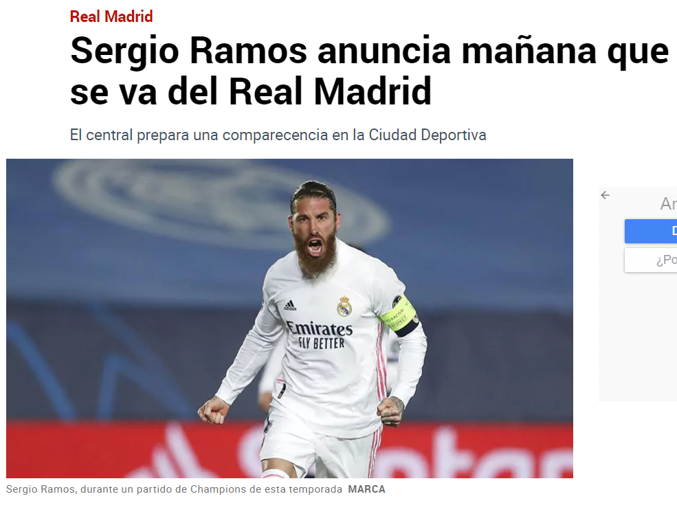 "Ne luam la revedere de la capitanul nostru!" Ramos pleaca de la Real Madrid! Clubul a facut anuntul oficial_2