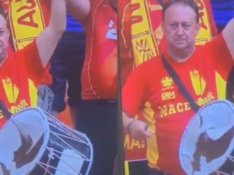 
	Asa ceva nu vezi decat pe Arena Nationala! Un fan macedonean s-a entuziasmat prea mult si a continuat sa bata intr-o toba sparta! :)
