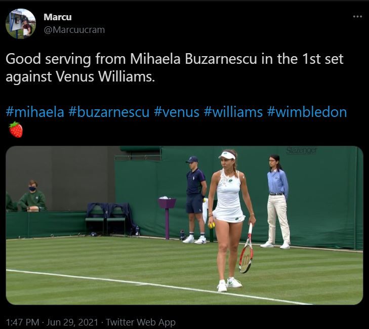 Mihaela Buzarnescu, invinsa de Venus Williams, 5-7, 6-4, 3-6 in primul tur la Wimbledon: Sorana Cirstea si Patricia Tig vaneaza calificarea in turul 2_3