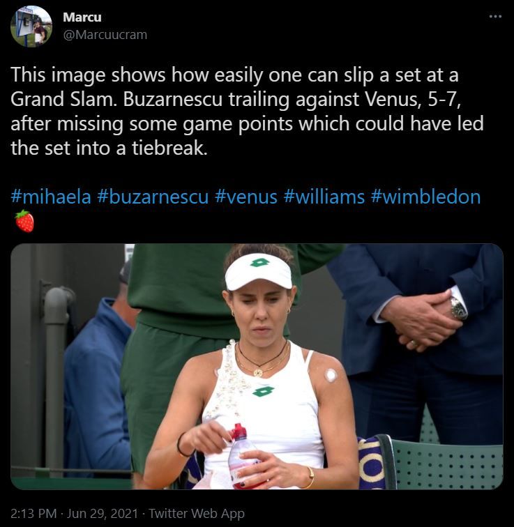 Mihaela Buzarnescu, invinsa de Venus Williams, 5-7, 6-4, 3-6 in primul tur la Wimbledon: Sorana Cirstea si Patricia Tig vaneaza calificarea in turul 2_4