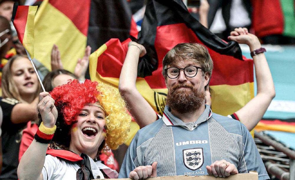 "S-ar putea incheia cu divort!" :) Sunt imaginile momentului de la Euro 2020! Cuplul care s-ar putea 'separa' dupa Anglia - Germania_2