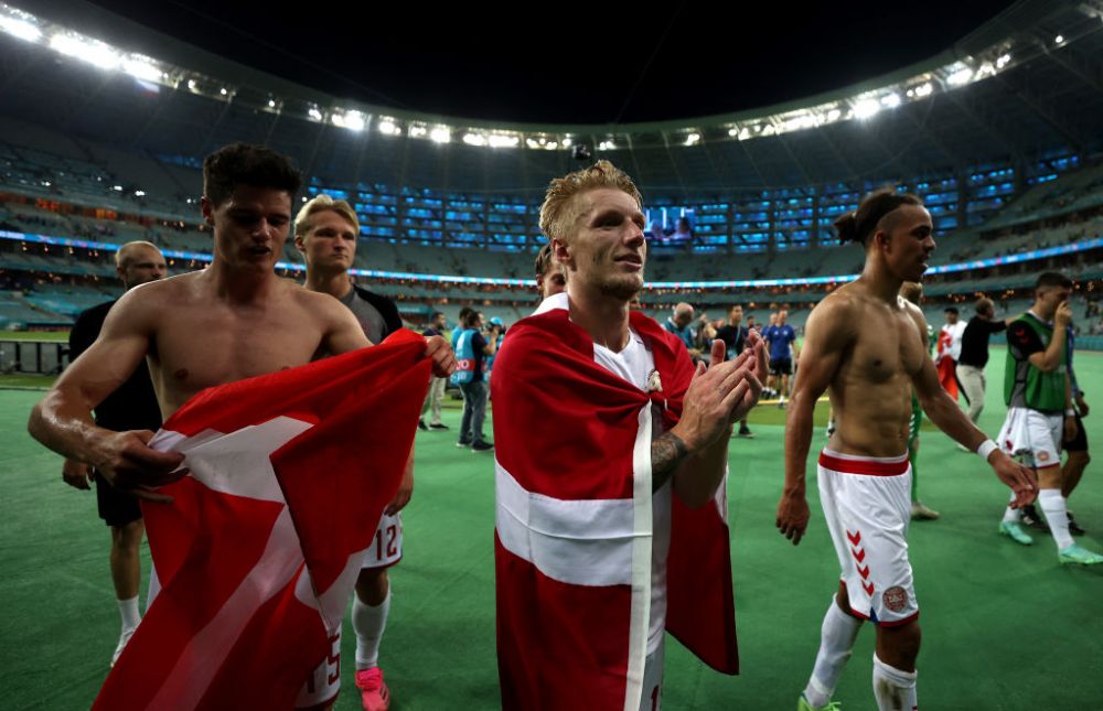 FOTO De la drama lui Eriksen la calificarea in semifinale. Bucuria danezilor in cele mai impresionante imagini de la Baku_6