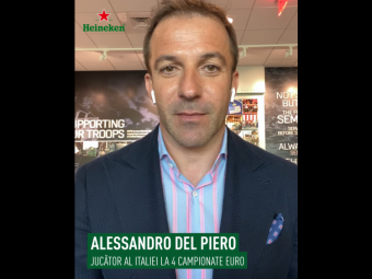 
	Alessandro Del Piero, proiect special alaturi de mai multe vedete din Romania. Starul italian implicat intr-o campanie pentru EURO 2020
