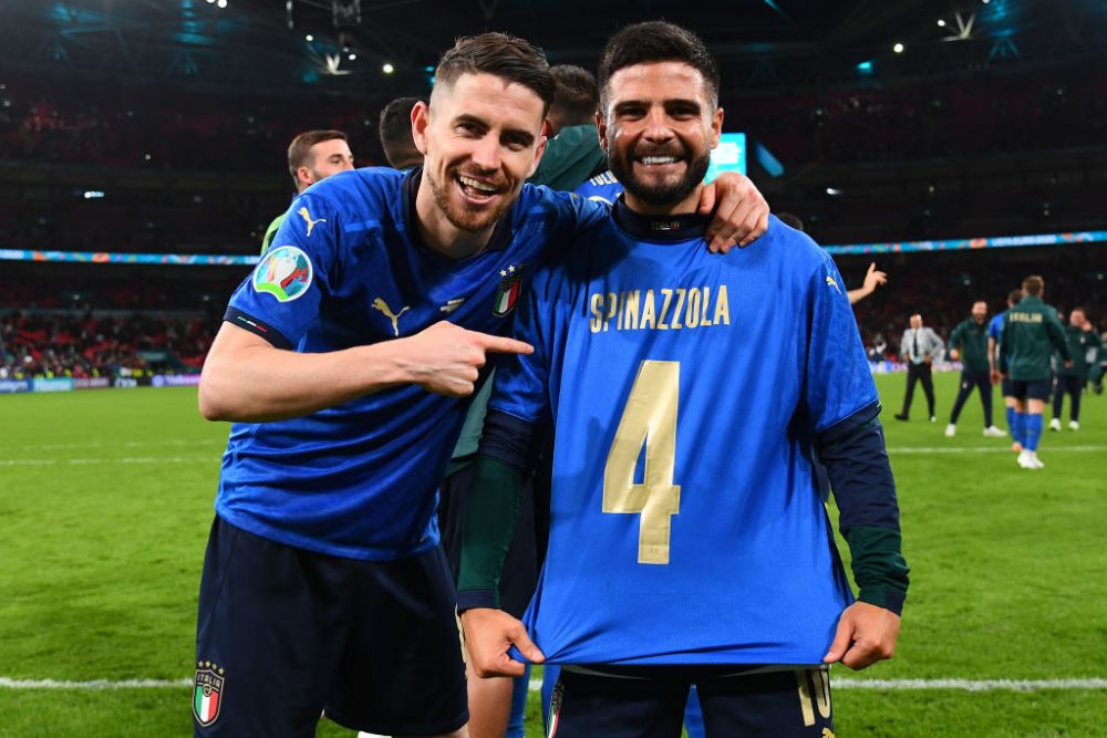 Imagini fabuloase cu Spinazzola! Fundasul a urlat de fericire, dupa ce Italia s-a calificat in finala EURO 2020. "Multumesc, baieti"_3