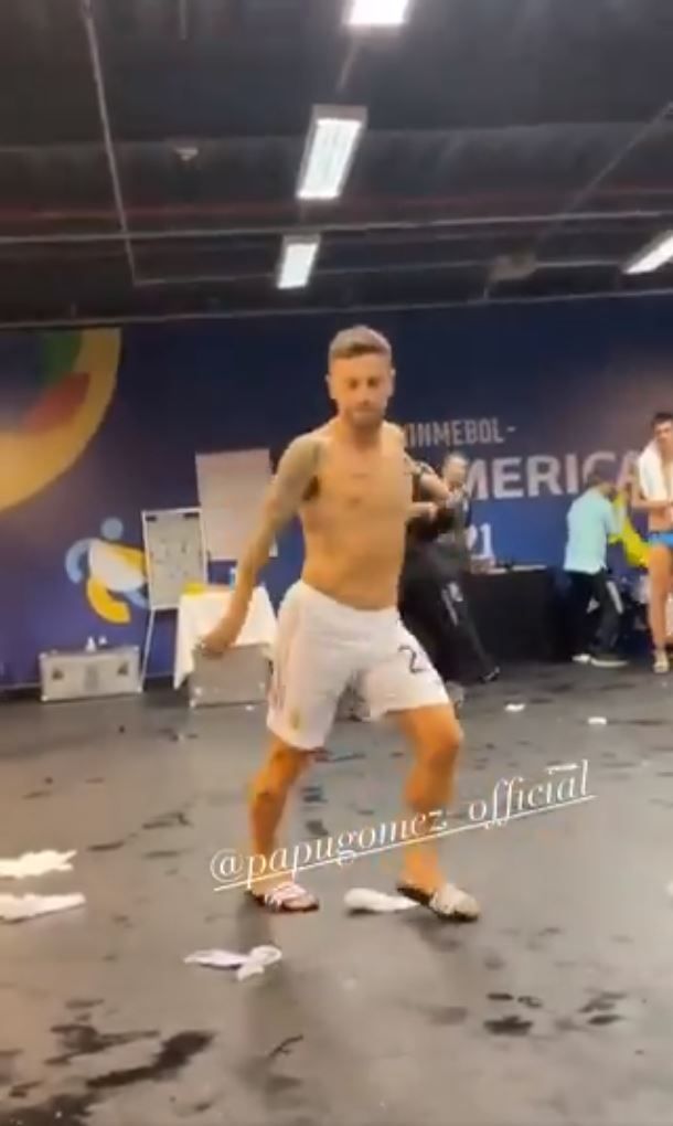 A fost spectacol total in vestiarul Argentinei dupa calificarea in finala Copei America! Dans nebun al lui Papu Gomez_5
