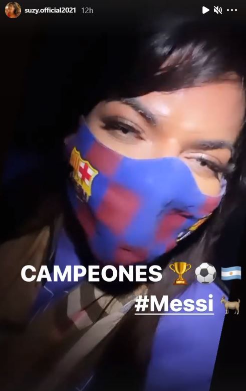 S-a dezbracat de bucurie! Miss Bum Bum s-a dus in costum de baie la stadion pentru a sarbatori victoria Argentinei! Imagini senzationale_10