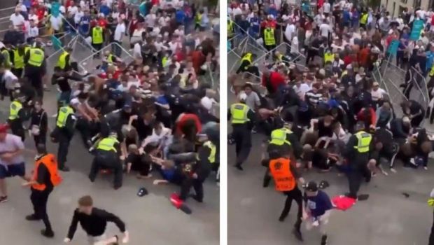 
	Southgate are o noua optiune pentru aparare! :)) Un steward opreste intrusii de pe Wembley numai cu intrari prin alunecare!&nbsp;
