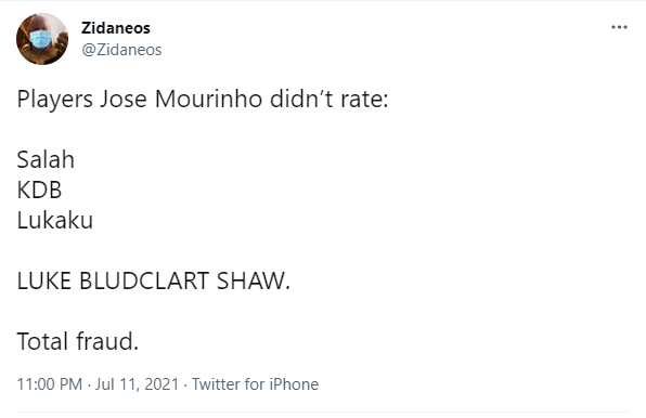 "Shaw i-a aratat lui Mourinho ce dinozaur narcisist este!" Portughezul a devenit subiectul principal al glumelor dupa ce Anglia a deschis scorul cu Italia_5