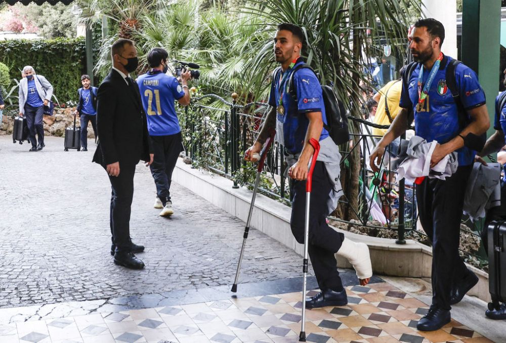 'It is at Rome!'. Trofeul EURO 2020 a ajuns in Italia: Squadra Azzurra a avut parte de o primire impresionanta VIDEO _12