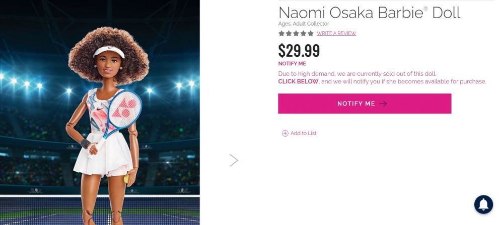 S-a lansat papusa Barbie Naomi Osaka, iar in 24 de ore s-au vandut toate! Cum arata produsul si la ce pret a fost cumparat in masa _1