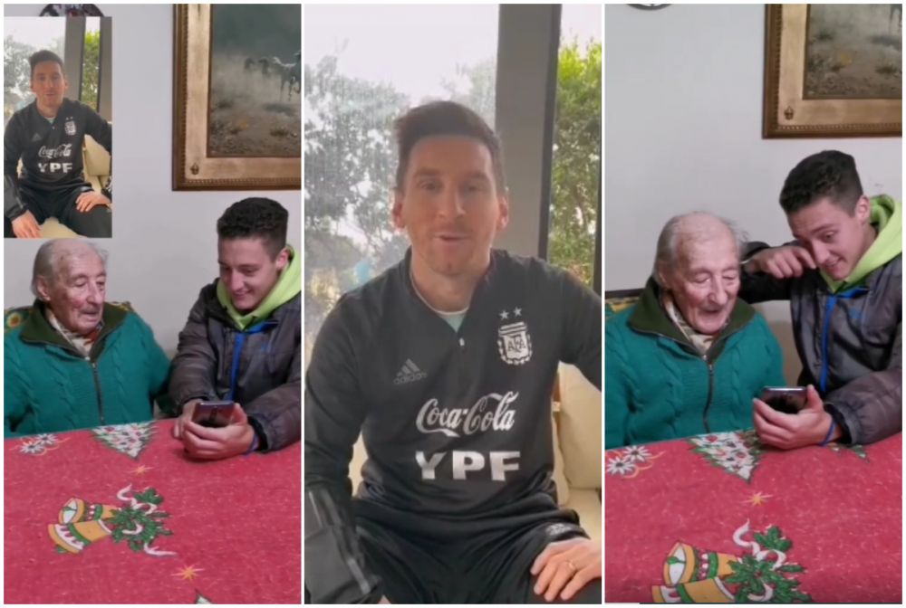 "Nu-mi spune ca e Messi". Gestul impresionant facut de starul argentinian pentru un fan de 100 de ani a facut inconjurul lumii VIDEO_14