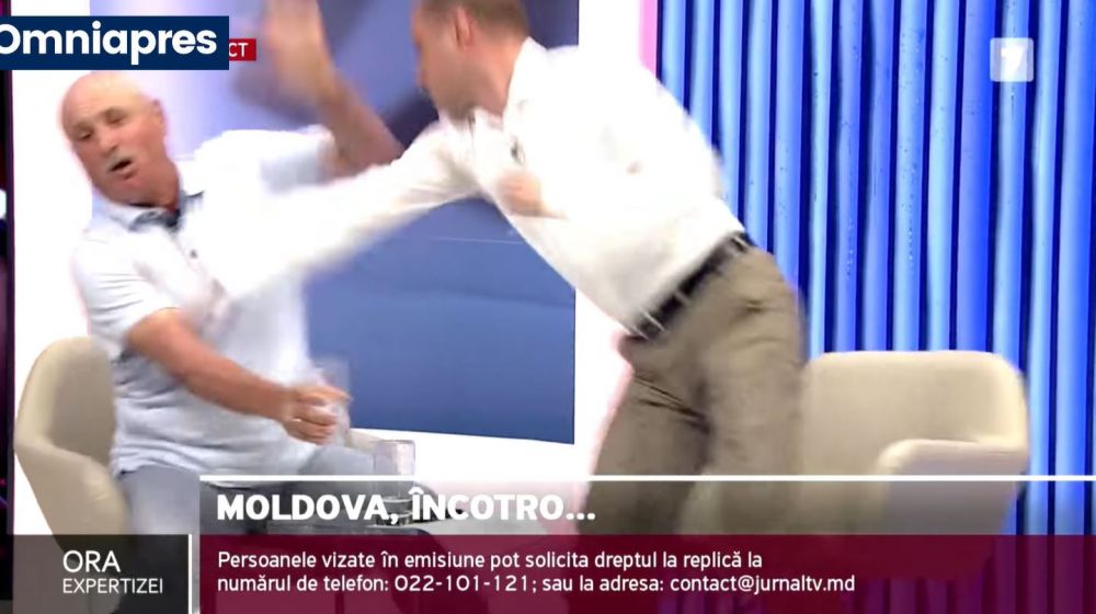 Doi politicieni s-au luat la bătaie în direct în Republica Moldova! Unul dintre ei și-a pierdut cunoștința_2