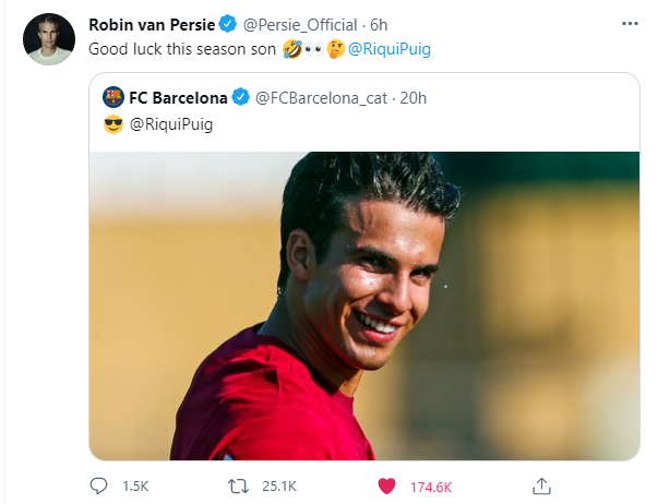 „Succes în acest sezon, fiule!” :) Van Persie a făcut senzație pe internet cu reacția sa_2