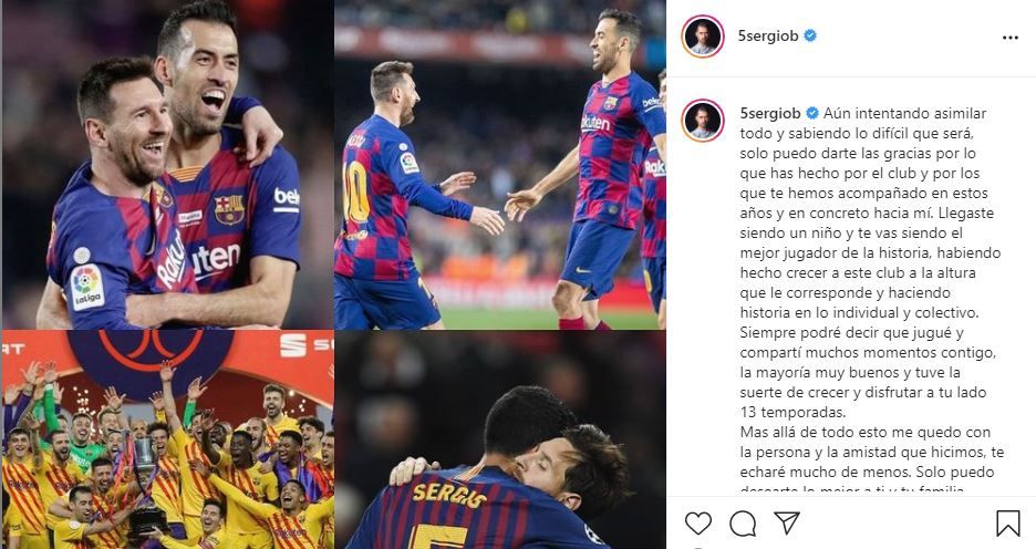 „Știu că te vei întoarce!” Mesajul emoționant al lui Pique pentru Messi! Ce au postat jucătorii Barcei_5
