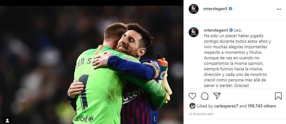 „Știu că te vei întoarce!” Mesajul emoționant al lui Pique pentru Messi! Ce au postat jucătorii Barcei_11