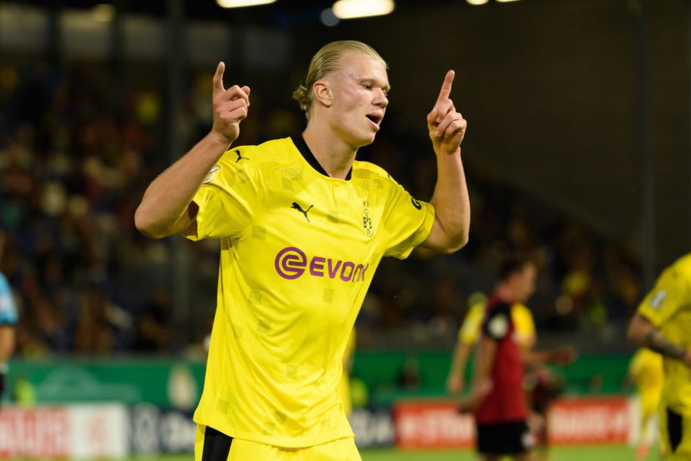 Alt sezon, acelasi Haaland! 'Mașina de goluri' a lui Dortmund, debut perfect în Cupa Germaniei! A înscris de trei ori_2