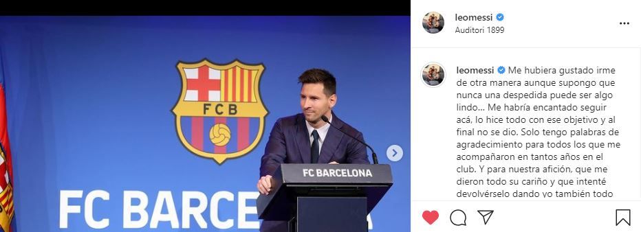 Prima postare a lui Messi după despărțirea oficială de Barcelona. Ce a scris pe Instagram_6