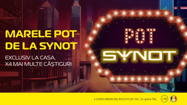 
	(P)&nbsp;Primul cazinou din România care dă x4 la jocurile Synot. Top Jackpots în primele 3 zile
