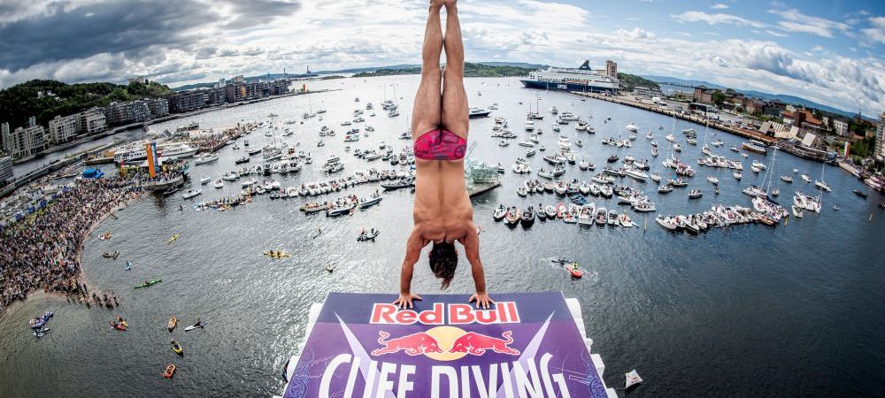 Red Bull Cliff Diving catalin preda Constantin Popovici Oslo Norvegia sarituri in apa