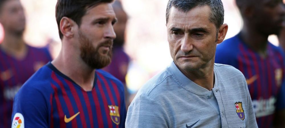 Lionel Messi ernesto valverde fc barcelona