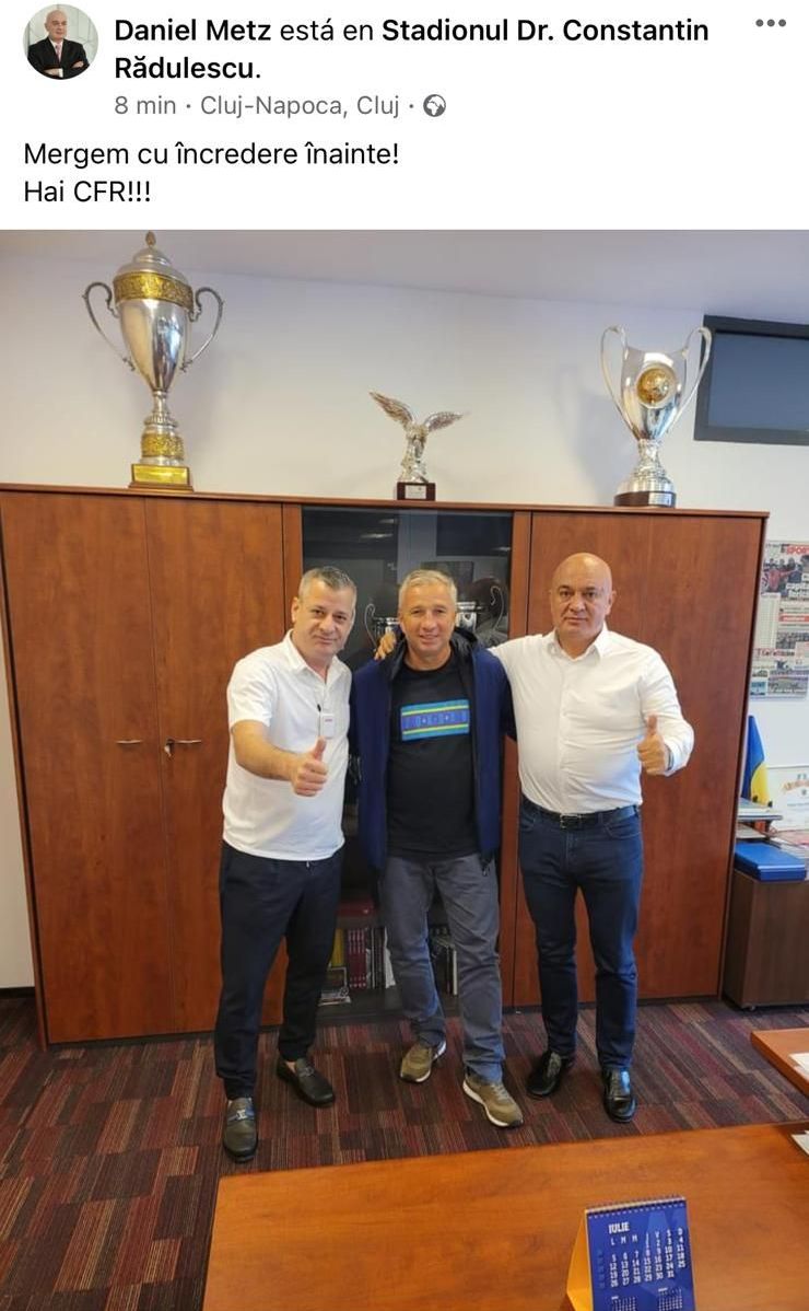 Dan Petrescu a fost prezentat oficial la CFR Cluj. Mesajul campioanei despre staff-ul "Bursucului" _5