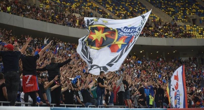 Se anunță spectacol total la derbiul FCSB - Dinamo! „Roș-albaștrii” vor să umple arena. Câte bielete au primit „câinii”_1