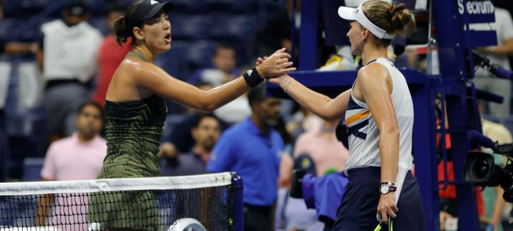 Garbine Muguruz a Barbora Krejcikova Tenis WTA US Open 2021