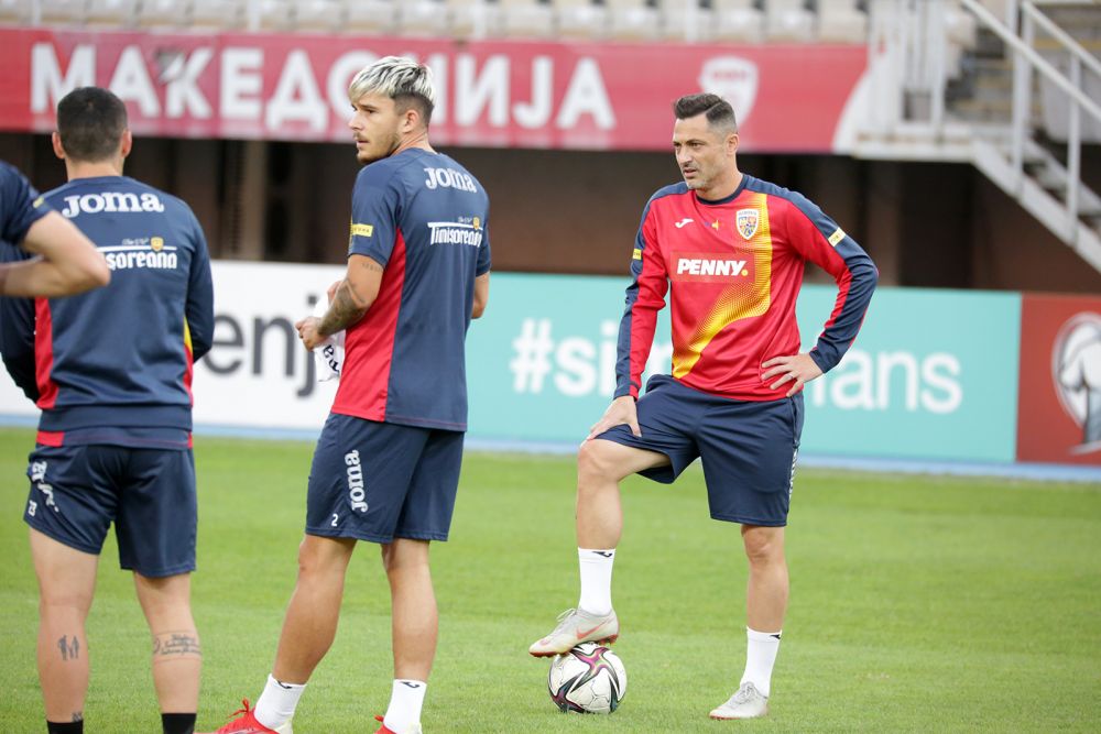 FOTO | „Tricolorii” au efectuat antrenamentul oficial pe stadionul din Skopje_2